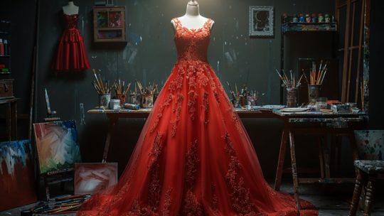 L’impact des robes de princesse rouges sur la créativité artistique